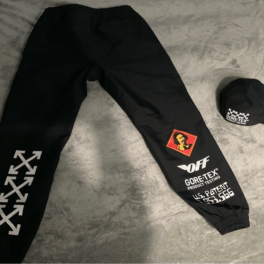 Off White Gortex Joggers Size Large - image 1